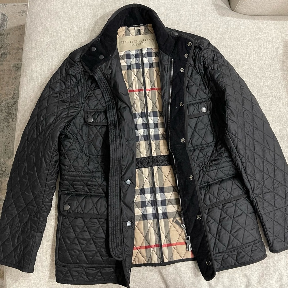 Mens Burberry Quilted Jacket